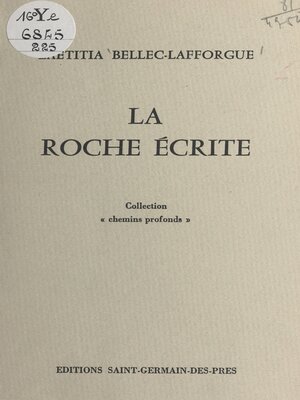 cover image of La roche écrite